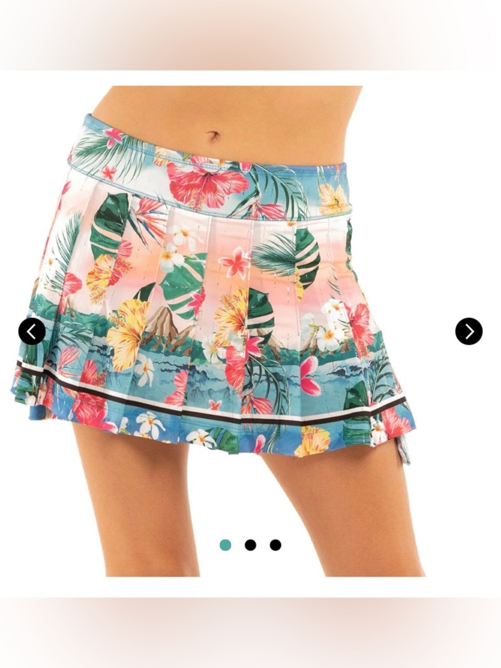 NWT Lucky in Love in bloom tropical tennis skirt - XL